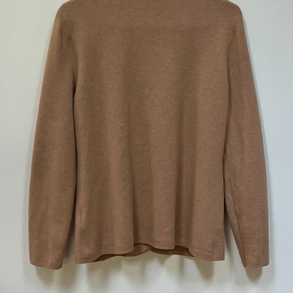 J Crew Sweater Blazer Cardigan 1-Button Pockets Collared Women’s M Tan - Picture 6 of 9